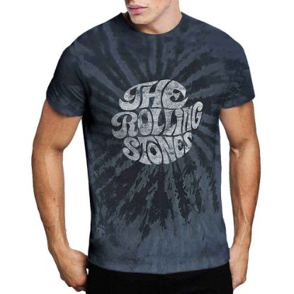 Picture of The Rolling Stones Unisex T-Shirt: 70's Logo Wash Collection