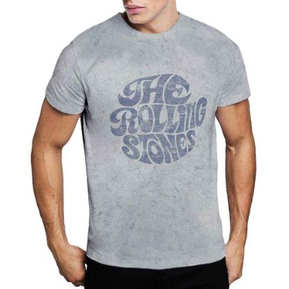 Picture of The Rolling Stones Unisex T-Shirt: 70's Logo Wash Collection