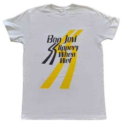 Picture of Bon Jovi Unisex T-Shirt: Slippery When Wet