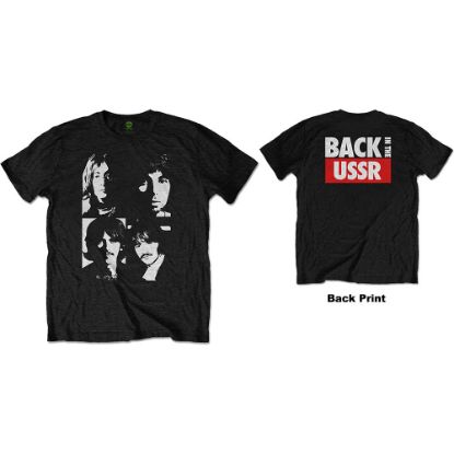 Picture of The Beatles Unisex T-Shirt: Back In The USSR Back Print