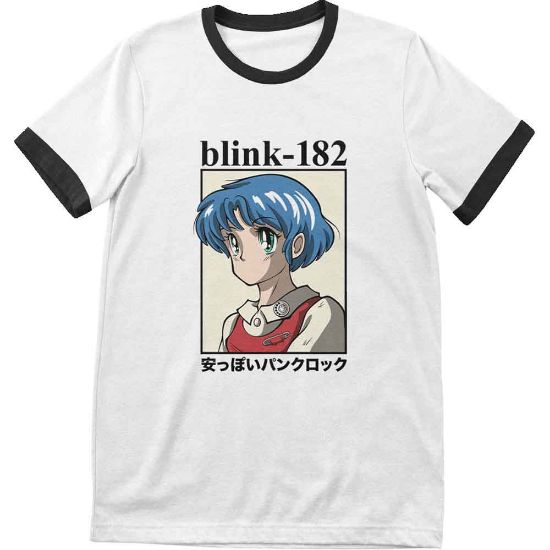 Picture of Blink-182 Unisex Ringer T-Shirt: Anime