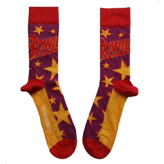 Picture of David Bowie Unisex Ankle Socks: Stars Infill (UK Size 7 - 11)