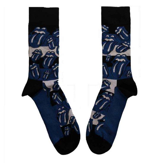 Picture of The Rolling Stones Unisex Ankle Socks: Blue Tongues (UK Size 7 - 11)