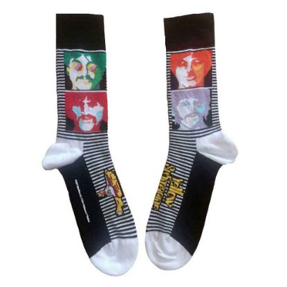 Picture of The Beatles Unisex Ankle Socks: Yellow Submarine Sea of Science Faces Colour (UK Size 7 - 11)