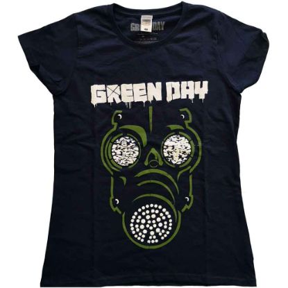 Picture of Green Day Ladies T-Shirt: Green Mask