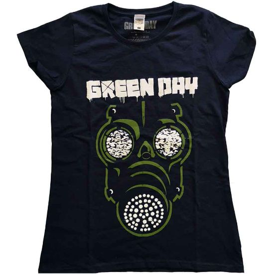 Picture of Green Day Ladies T-Shirt: Green Mask