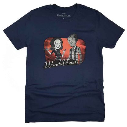Picture of Marvel Comics Unisex T-Shirt: WandaVision Red Logo Cartoon