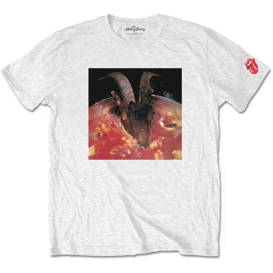 Picture of The Rolling Stones Unisex T-Shirt: Goats Head Soup Sleeve Print