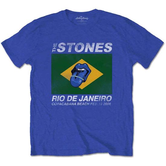 Picture of The Rolling Stones Unisex T-Shirt: Copacabana Blue