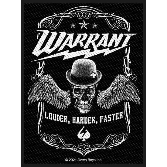 Picture of Warrant Woven Patch: Louder Harder Faster (Standard)