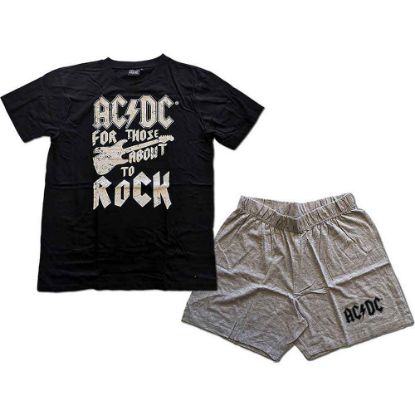 Picture of AC/DC Unisex Summer Pyjamas: FTATR Guitar