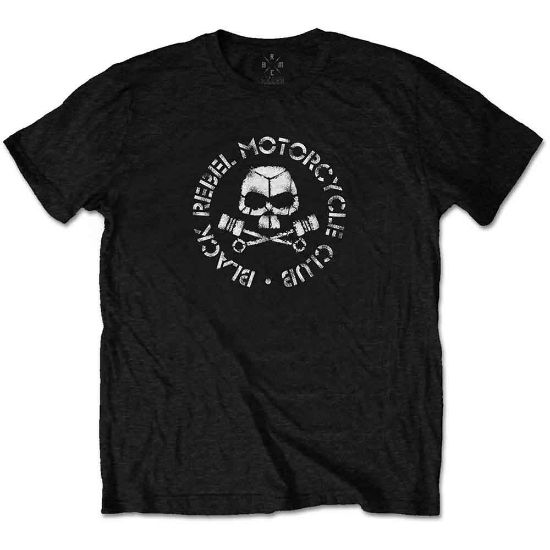 Picture of Black Rebel Motorcycle Club Unisex T-Shirt: Piston Skull