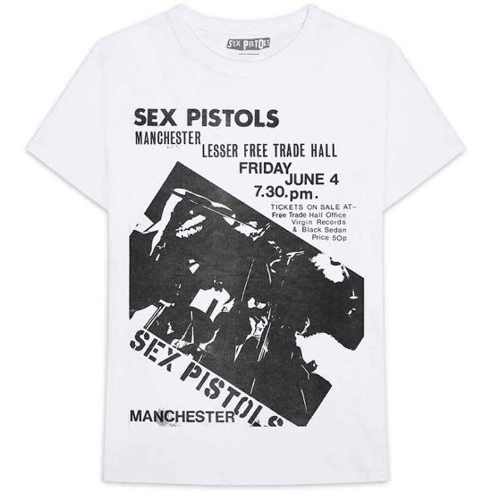 Picture of The Sex Pistols Unisex T-Shirt: Manchester Flyer