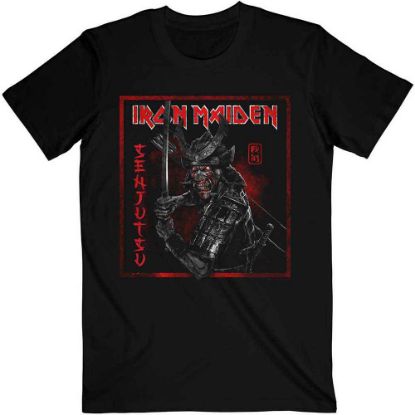 Picture of Iron Maiden Unisex T-Shirt: Senjutsu Cover Distressed Red