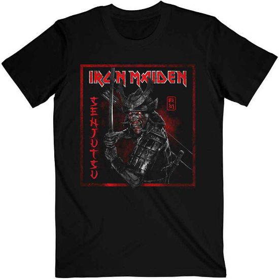 Picture of Iron Maiden Unisex T-Shirt: Senjutsu Cover Distressed Red