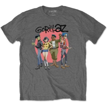 Picture of Gorillaz Unisex T-Shirt: Group Circle Rise