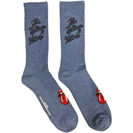 Picture of The Rolling Stones Unisex Ankle Socks: Script Logo (UK Size 7 - 11)