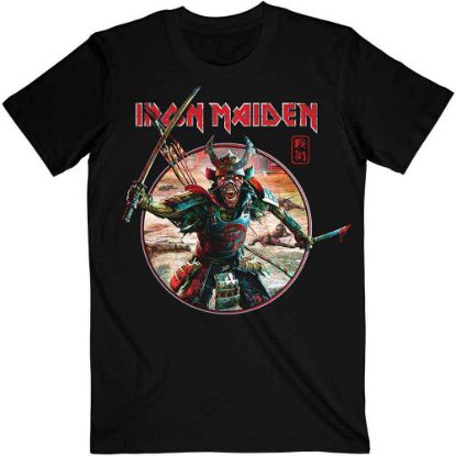 Picture of Iron Maiden Unisex T-Shirt: Senjutsu Eddie Warrior Circle