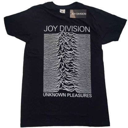 Picture of Joy Division Unisex T-Shirt: Unknown Pleasures White On Black