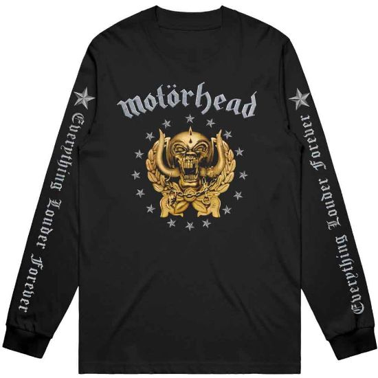 Picture of Motorhead Unisex Long Sleeve T-Shirt: Everything Louder Forever Sleeve Print