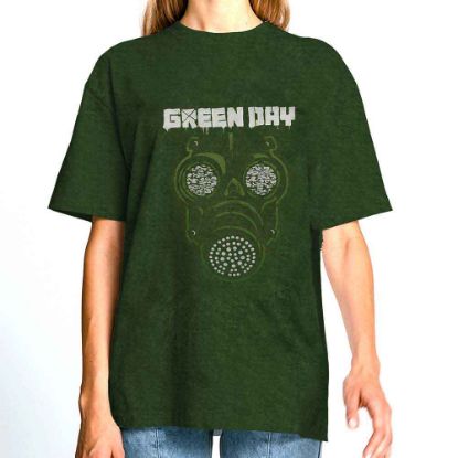 Picture of Green Day Unisex T-Shirt: Gas Mask Wash Collection