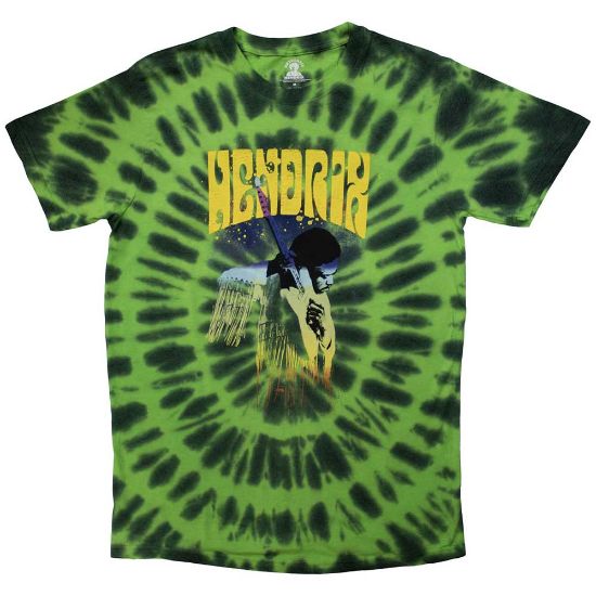 Picture of Jimi Hendrix Unisex T-Shirt: Hear The Vibe Wash Collection