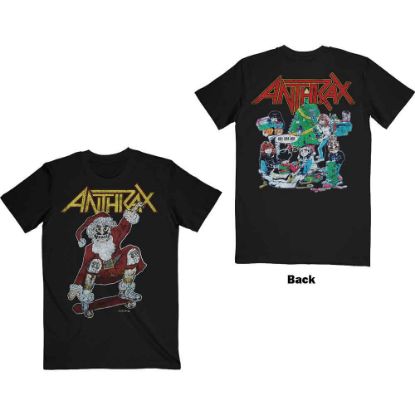 Picture of Anthrax Unisex T-Shirt: Vintage Christmas Back Print