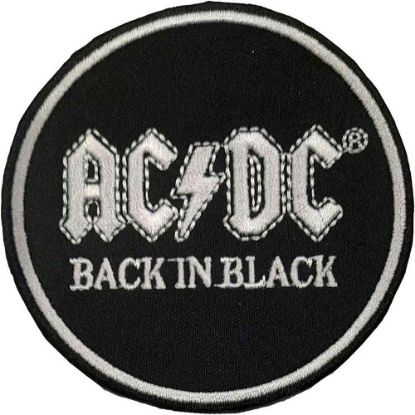 Picture of AC/DC Woven Patch: Back In Black Circle (Standard) 