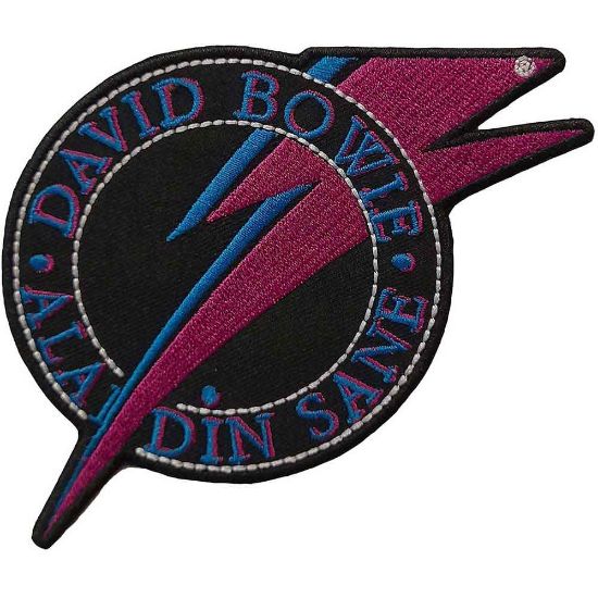 Picture of David Bowie Woven Patch: Aladdin Sane (Standard) 