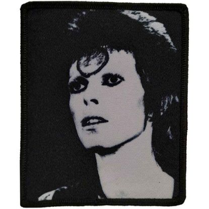 Picture of David Bowie Printed Patch: Black & White (Standard) 