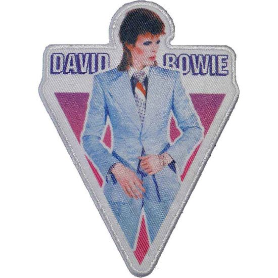 Picture of David Bowie Printed Patch: Blue Suit (Standard) 