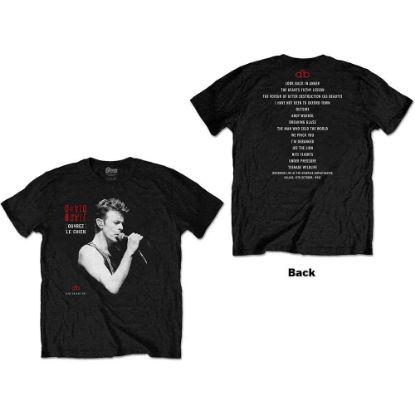 Picture of David Bowie Unisex T-Shirt: Dallas '95 Back Print