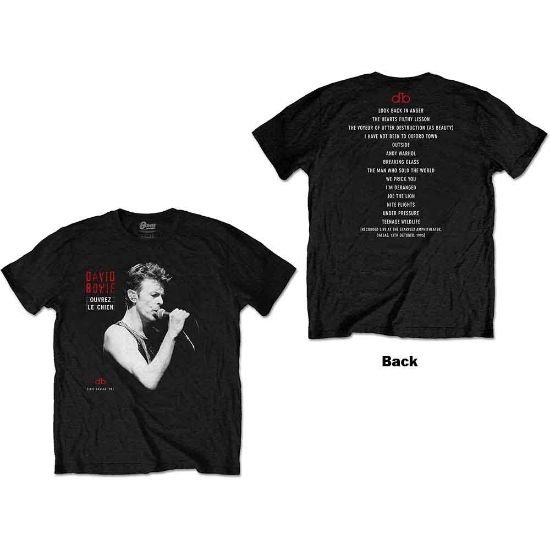 Picture of David Bowie Unisex T-Shirt: Dallas '95 Back Print