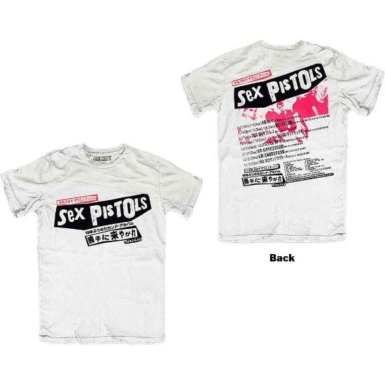 Picture of The Sex Pistols Unisex T-Shirt: Filthy Lucre Japan Back Print