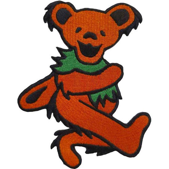 Picture of Grateful Dead Woven Patch: Orange Dancing Bear (Standard) 