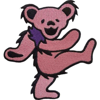 Picture of Grateful Dead Woven Patch: Pink Dancing Bear (Standard) 