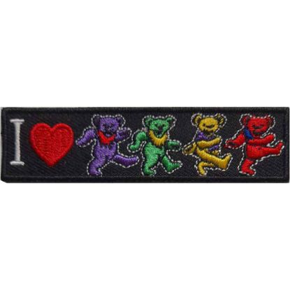 Picture of Grateful Dead Woven Patch: I Love Bears (Standard) 