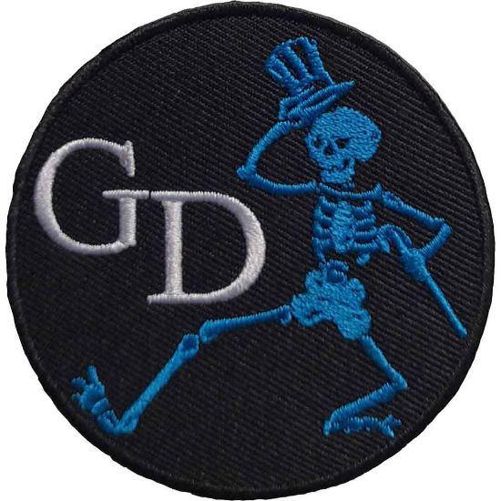 Picture of Grateful Dead Woven Patch: Skeleton Circle (Standard) 