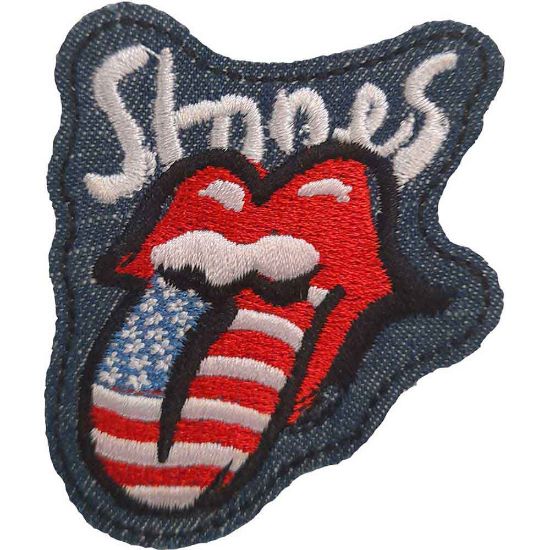 Picture of The Rolling Stones Woven Patch: Filter Flag Tongue (Standard) 