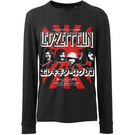Picture of Led Zeppelin Unisex Long Sleeve T-Shirt: Japanese Burst