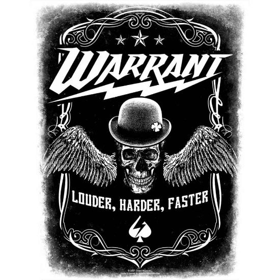 Picture of Warrant Back Patch: Louder Harder Faster