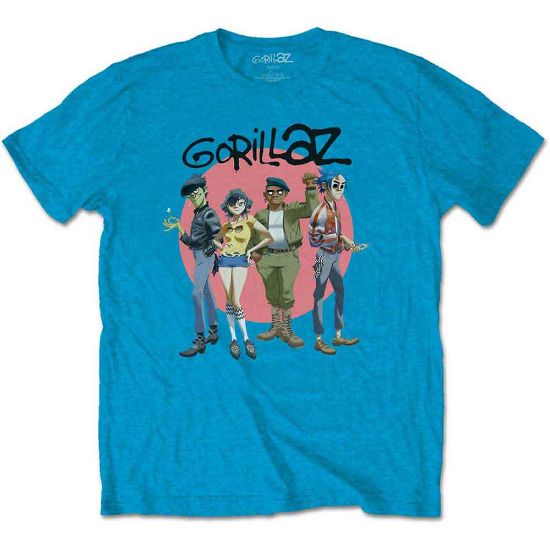 Picture of Gorillaz Unisex T-Shirt: Group Circle Rise