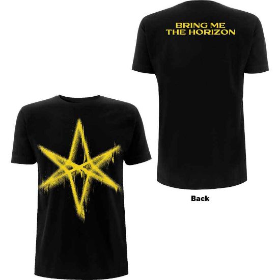 Picture of Bring Me The Horizon Unisex T-Shirt: Spray Hex Back Print