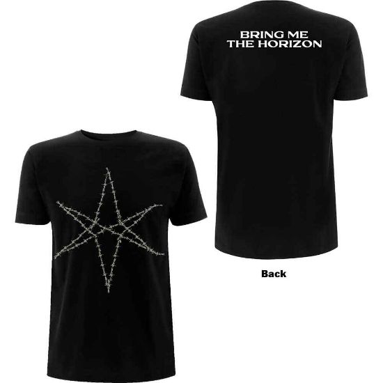 Picture of Bring Me The Horizon Unisex T-Shirt: Barbed Wire Back Print