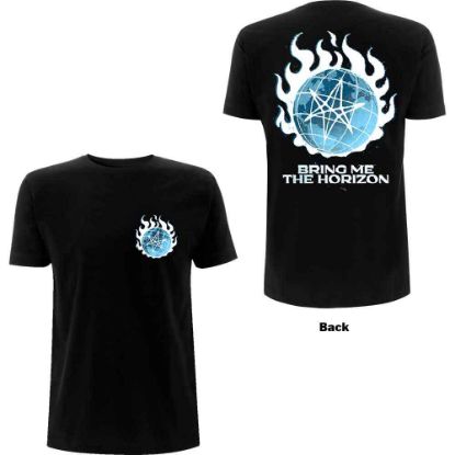 Picture of Bring Me The Horizon Unisex T-Shirt: Globe Back Print