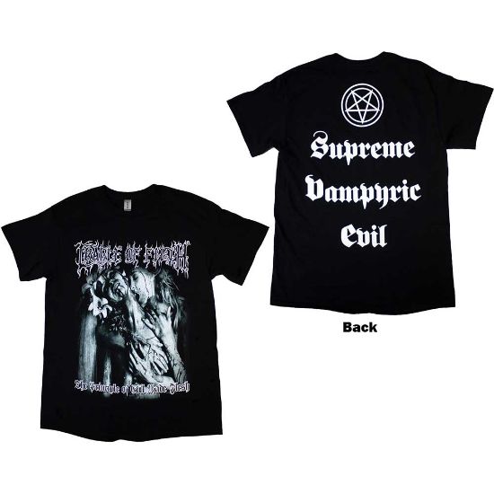 Picture of Cradle Of Filth Unisex T-Shirt: Supreme Vampiric Evil Back Print