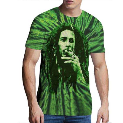 Picture of Bob Marley Unisex T-Shirt: Smoke Wash Collection