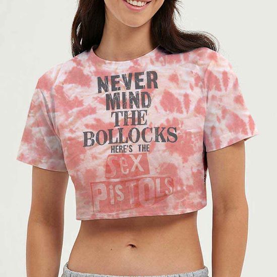 Picture of The Sex Pistols Ladies Crop Top: Never Mind the Bollocks Wash Collection