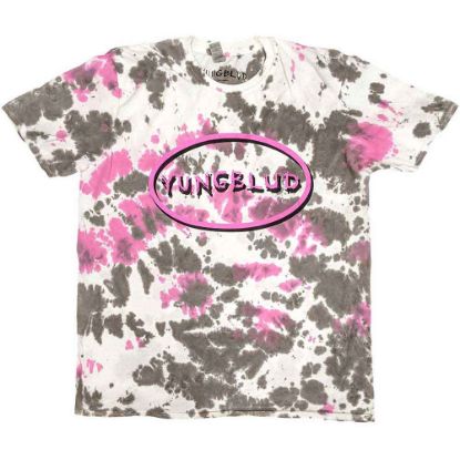 Picture of Yungblud Unisex T-Shirt: Scratch Logo Oval (Wash Collection) (Medium)