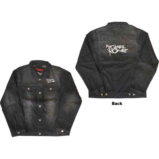 Picture of My Chemical Romance Unisex Denim Jacket: Logo (Back Print) (Medium)